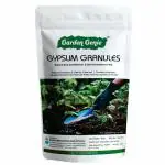 Garden Genie Gypsum Granules Natural Fertilizer | Soil Conditioner | Rich Source of Calcium & Sulphur for Lawn, Vegetable Garden, Fruit Flowers (900Gm)
