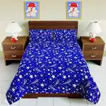 Spring Board Cotton Blend Graceful Flat Bedsheet with 2 Pillow Cover (SMB--34)