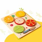 Cots and Cuddles Wooden Fruit Slice Cutting and Fraction Learning Educational Toy