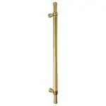 Lapo Antique-Gold Brass Round Door Handles For Main Door 24 Inch