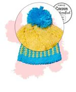 Cocoon Organics Handcrafted soft and warm winter cap for babies - Yellow
