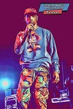 Divinedesigns Multicolor Vinyl Travis Scott Wall Poster - 12 X 18 Inch (Set Of 1)