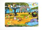 Bumbee | Wooden Wild Animals Board Puzzle, Exciting Animal Quest for Adventurous Explorers, Perfect for 2.5+ Kids Toy