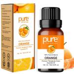 Pure Herbology Orange Essential Oil Pure, Natural & Undiluted Therapeutic Grade for Skin, Hair, Body, Face and Good Vibes