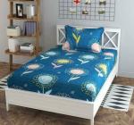 BuckShop Multicolor Floral Cotton Single Flat Bedsheet (230 x 154 cm)