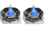 ToYooZe Gas Stove Burner Flame Saver Windproof Portable Stove Protector & Washable Stand Windshield Buckle Temperature Burning Gas Chula Energy Saver Stand (Pack Of 2)