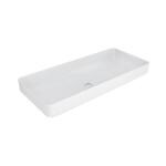 KOHLER FOREFRONT Series Table Top WASH BASIN (White) | 890x397x139mm, Rectangle | Ceramic Basin/Sink for Bathroom, Living Room | Table / Counter Top | K-75375IN-0