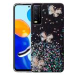 SROCK Vivo Y20, Y20A, Y20i, Y20G, Y12S Back Case Cover for Girls | Sparkle Glitter | Stylish | Partywear | for Ladies Women Back Case Cover for Vivo Y20, Y20A, Y20i, Y20G, Y12S- Black