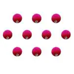 Comet Busters Pink, Maroon With Silver Stone Bindi For Women