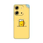 GADGETSWRAP Printed Vinyl Skin Sticker for Tecno Pop 7 Pro - Minimal Emoji Cup Of Tea