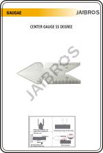 JAIBROS Center Gauge 55 degree Center Gauges Inch/Metric with 14ths, and 20ths Thread Checking Scales steel color PACK OF 2