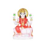 ARADH Goddess Lakshmi Marble Idol Statue Marble Dust Goddess of Money & Wealth Statue laxmi Maa Sculpture | Multicolour