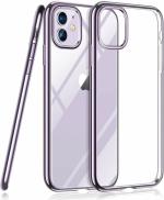 Enflamo Silver Silicon Back Cover For Apple Iphone 11