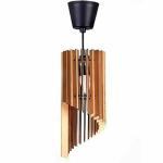 TEESTA Wooden Hanging Fancy Lamp Ceiling Light Pendant Decorative Chandelier Light for Living Room Hall Dining Area Kitchen Counter Night Lamp Home Office Cafe Hotel Restaurant-VCHL-03(1-Pcs)
