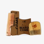 IMVELO GREEN YOUR HYGIENE Eco-Friendy Neem Wooden Combs | 1 Pocket Size Beard Comb + 1 Fine Comb for Hair Growth, Protect from Hairfall & Dandruff