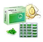 Wellpace Nutrition Vitamin E 400 Capsule for Glowing Face, Skin and Hair Nutrition (30 Capsules)