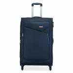 Citizen Meridian Transit Trolley Bag for Travel 78 cms Large Check-in Luggage Bag | Polyester Soft Sided Suitcase for Travel with 4 Spinner Wheel & Built-in Combination Lock (Blue)