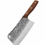 Captoola 1Pcs Damascus Corrugated Designed Meat Cleaver Knife, Heavy Duty Professional Butcher Chopper, Stainless Steel Knives, for Fruits, Vegetables and Meat