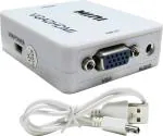 Terabyte White Tv-Out Cable Vga To Hdmi Converter