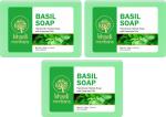 MeriBana Khadi Basil Soap (3 x 125 g)