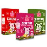 HUNGRY KOALA Cereal Made With Natural Ingridients Millet Apple Ragi Banana Sprouted Moong & Dates For Kids To Grow Healthy No Preservative Or Additives Or Maida 250 Grams Pack Of 3