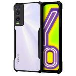 COBERTA Back Cover for Vivo Y20G Back Cover Case - Black Transparent