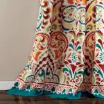 Urban Space Digital Printed Blackout Curtains for Door Bedroom, Home Decor, Pack of 1 Curtain with Stainless Steel Rings ( Indian Odyssey , Door- 7 feet x 4 feet )