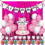 Zyozique 38 Pcs -I Got My First Tooth Decoration/First Tooth Decoration/First Tooth Decoration Items for Baby/My First Tooth Decoration/1st Tooth Photoshoot Decoration (Pink)