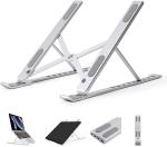Fulkiza Laptops And Tablets Aluminium Laptop Stand For Table, Laptop Holder For Bed & Table Adjustable Laptop Stand