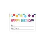 Svm Craft Beautiful Multicolor Happy Birthday Stickers (Pack Of 150)