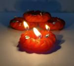 DEEPSEA Festival,Wedding and Diwali Decorative Imarti-Shaped Soy Wax Candles - Set of 4 pc for Festive Gifting and Home Decoration