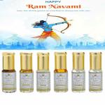 Menjewell Ram Navami Special Gift Set | (6 x 3 ml) Long Lastings Attar Perfume Gift Set Floral Attar (Floral)