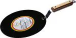 amicus Kitchen Premium Iron Tawa for Roti Chapati, Concave Iron Tava, 10 Inch, Black