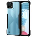Fashionury Realme C21 Back Cover, Silicone & Acrylic Clear Hard Transparent Bumper Back Cover Case for Realme C21 (X-Black)