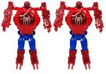 Jellify Pack of 2 Spider Man Superhero Characters Robot Toy Convert to Digital Wrist Watch for Boys/Girls/Kids Digital Watch Best Diwali Gift/Birthday Return Gifts/Christmas Gift
