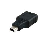 Pmw - Type A Male to USB Female - Pack of 2 - USB 2.0 Type A to Mini USB 5-Pin Female Pin