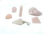 Astroghar Natural Rose Quartz Crystal Kit For Reiki And Crystal Healing