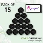 BADA HAIR Activated Charcoal Soap for skin whitening, Treat Oily Skin Pack of 10