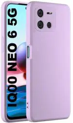 Newselect Iqoo Neo 6 5G, Iq00 Neo 6 5G, Iq00 Neo 6 Purple Rubber Back Cover