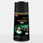 enega Hair Colour Shampoo (Natural Black),Ammonia Free Hair Colour for Women & Men - Long Lasting Permanent Hair Colour | Instant Easy Grey Coverage In 15 Mins - 400 ML