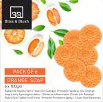 B&B BLISS & BLUSH Orange Nourishing Bathing Moisturized Soap 100g each (Pack of 6)