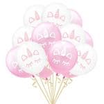 My Party Suppliers Unicorn Happy Birthday Banner Balloons, 10 pcs
