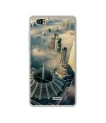 Casotec City Scapes DesignPrinted Silicon Soft TPU Back Case Cover for Lava V2s
