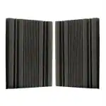 YGM Acoustic Foams Charcoal Black Big Design Soundproofing Corner Bass Trap 24X12X12 inch ,Set Of 2