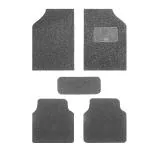 Kingsway Noodle Grass PVC Mats, 18mm Thickness, 100% Waterproof and Dustproof Car Floor Foot Mats, Universal Fit in All Cars, Complete Set of 5 Piece - Black