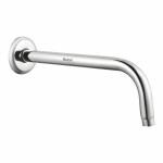 Ruhe Round Full Bend Shower Arm | Premium Stainless Steel Shower Arm for Overhead Showers | 24 Inches Chrome Finish Shower Holder
