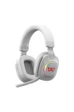 Wings Vader 350 White Gaming Headphone With Drivers Mic Low Latency Gaming Mode And Bluetooth 5.2