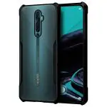 Fashionury Back Cover for Oppo Reno 2z / Oppo Reno 2F | Four Corner Hybrid Soft PC Anti Clear Gel TPU Bumper Case [Shock Proof] [Anti-Slip] (Black)