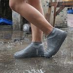 Kayru Waterproof Reusable Silicone Shoe Covers - Anti-Slip Rain Boots Cover for Men, Women, Kids | Overshoes Protectors for Indoor, Outdoor Sole Wear Resistant Sole for Rainy Season