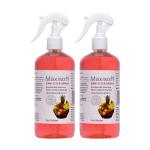 Maxisoft Hand Sanitizer Spray (Fruit Basket) (500 ml - Pack Of 2)|With Aloe Vera, Lemon, Neem, Vitamin E & Glycerine|Paraben Free| Formaldehyde Free|Gentle on skin, tough on germs|(500 ml - Pack Of 2)